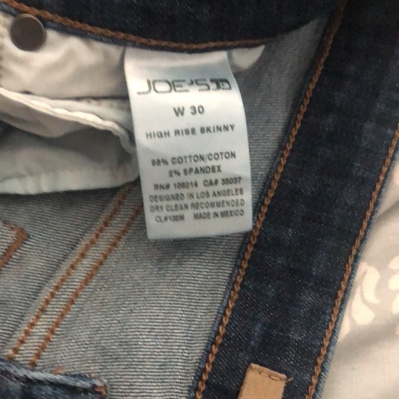 Joe’s Jeans High Rise Skinny size 30 - Picture 3 of 4